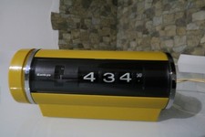 SANKYO  401 C Orologio Roll Clock Anni 70 Senape Funzionante 