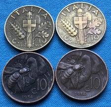 REGNO D'ITALIA LOTTO 4 MONETE