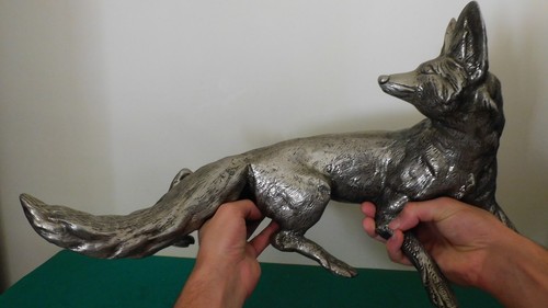 Vintage statua volpe - , in