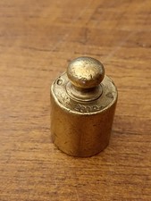 Antico Peso Per Bilancia in ottone Da 200 Gr. Con Punzonatura Come Foto 