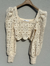 Top donna ZARA uncinetto
