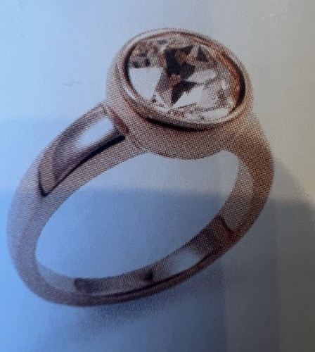 Anello touchstone cristallo - anello,