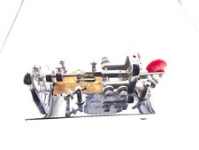 Chiave telegrafica originale vintage Vibroplex Deluxe sembra meravigliosa finitura nichel cromo