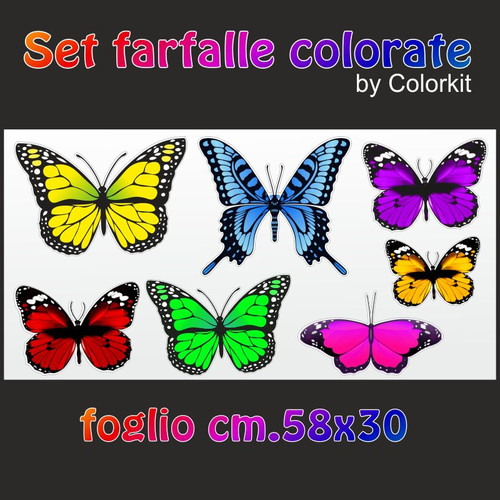 Adesivi per auto farfalle - 7,