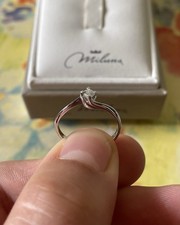 Anello solitario oro - , 18
