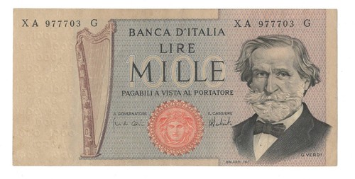 1000 lire giuseppe verdi - giuseppe,