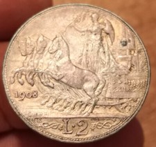 2 Lire 1908 Quadriga Veloce