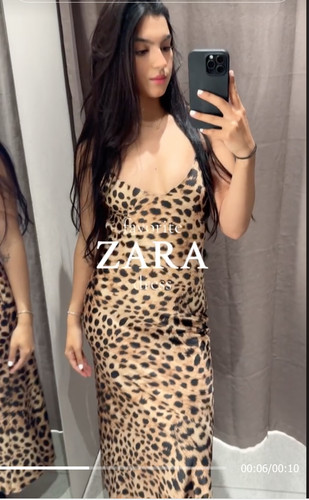 Zara nuovo abito midi - abito, raso