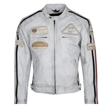 Giacca Moto Pelle Scooter Cafe