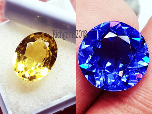 Tanzanite naturale giallo - naturale, 8