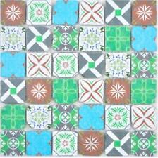 Cristallo Mosaico IN Vetro Retrò Verde Blu Colorato Parete Cucina Bancone Bagno
