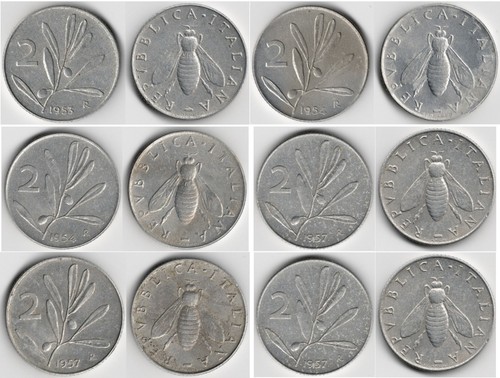 Lire ulivo monete italia - lire,