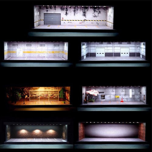 Diorama auto garage - 1/64,