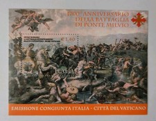 1700° ANNIVERSARIO DELLA BATTAGLIA DI PONTE MILVIO -  BLOCCO FOGLIETTO 2012