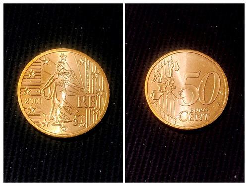 2001 euro cent kursmünze - euro, 50