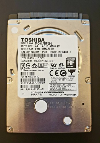 Hard disk toshiba mq01abf050 - disk,