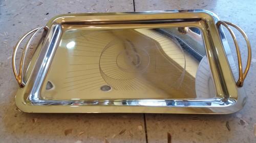 Vassoio vintage acciaio inox - vintage,