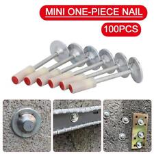 100 Pezzi Mini Strumento Rivetto Unghie Manuale Acciaio Chiodatrice Calcestruzzo Fai da Te Parete per Casa/UK|