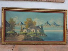 Vecchio grande quadro tela - ,