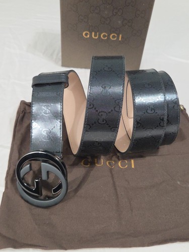 Cintura gucci nera imprime - gucci,
