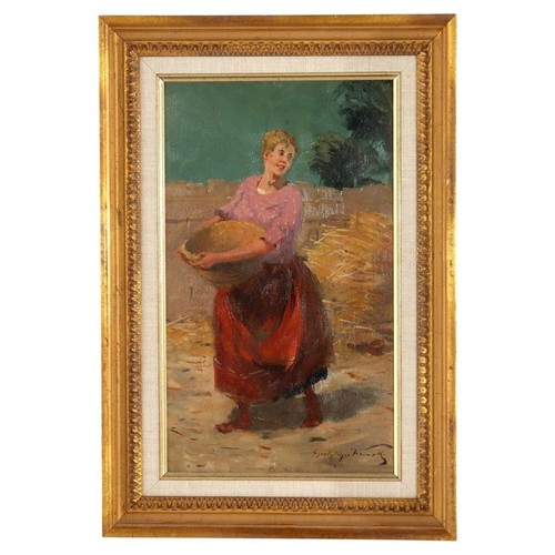 Dipinto olio tavola una - tavola,
