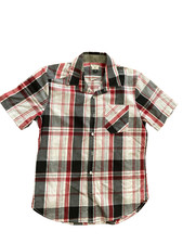 Volcom uomo camicia estiva a quadri manica corta - taglia s rara nuova