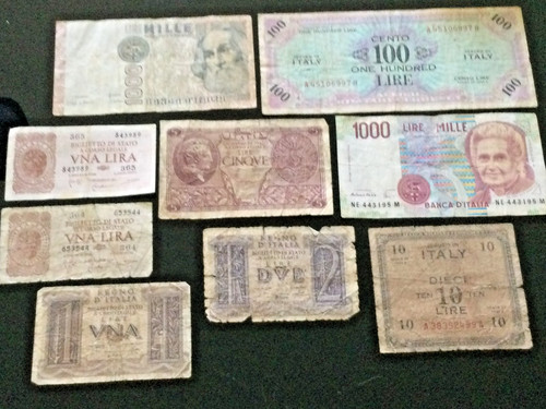 Lotto banconote italia vari - banconote,