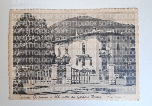 Cartolina vecchia trattoria - cartolina,