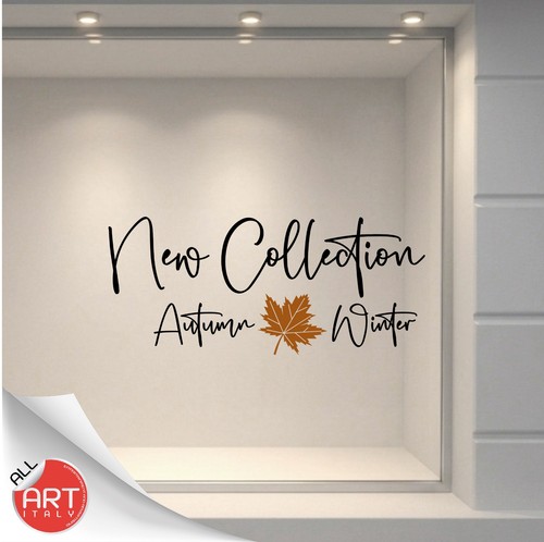 Adesivi vetrine autumn winter - adesivi,