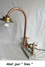 Lampada da tavolo vintage Abatjour Riciclo parti idrauliche Led