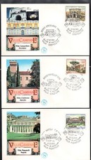 FDC FILAGRANO 1981 VILLE D'ITALIA 3 BUSTE SERIE COMPLETA
