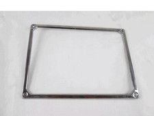 CORNICE PORTATARGA ALLOGGIAMENTO TARGA IN METALLO CROMATO 29X21 CM RICAMBIO NUOV