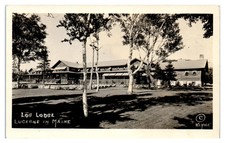 Postcard: LOG LODGE LUCERNE IN MAINE MAINE C KLYNE
