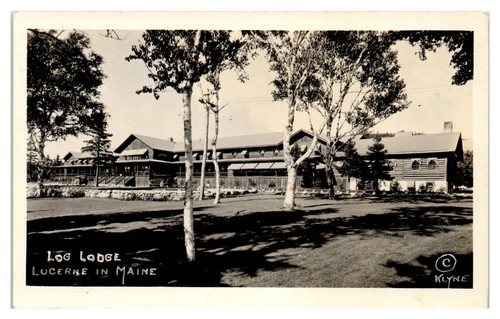Cartolina log lodge lucerna - cartolina:,