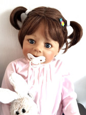 Bambola artistica Marlenchen di Monika Levenig, 86 cm, certificato + abbigliamento originale