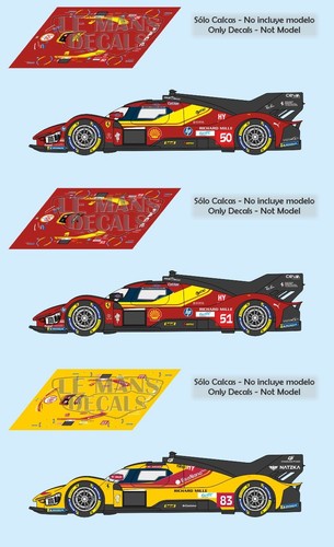 Decals ferrari 499 - 499, hypercar