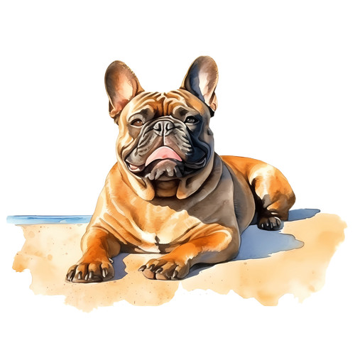 Bulldog francese cane auto