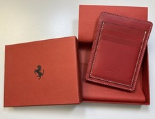Porta carte Ferrari l pelle