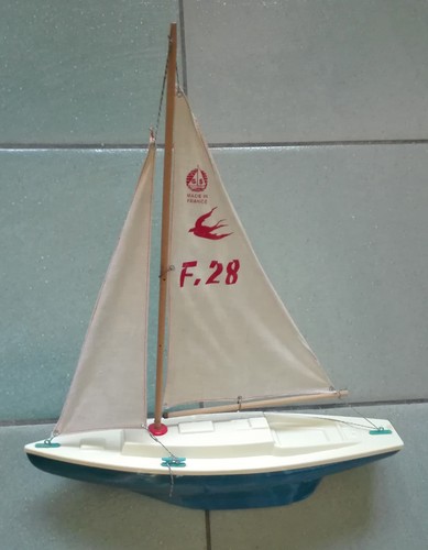 Modello barca vela vintage - modello, a