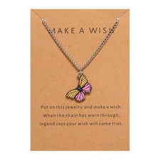 collana elegante catena a farfalla per donna