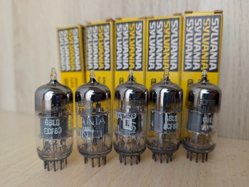 Ecf80 6bl8 sylvania nos - 5x,