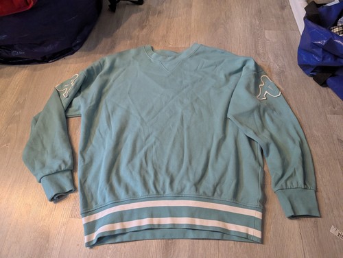 Felpa girocollo kappa - kappa, verde