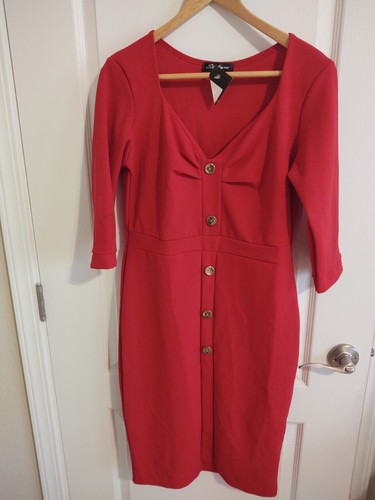Abito saggio stile rosso