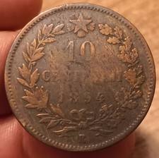 Moneta 10 Centesimi 1894 Roma