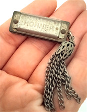 HOHNER mini armonica a bocca in metallo anni 60 charm