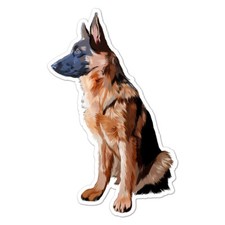 Pastore tedesco, adesivo