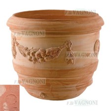 Vaso in terracotta a barile