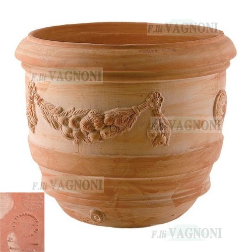 Vaso terracotta barile - in,