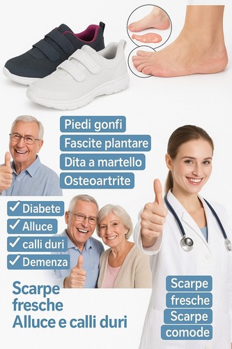 Scarpe anziani strappo - , comode