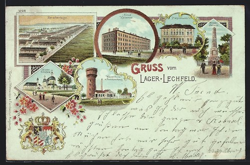 Litografia lager lechfeld - litografia,